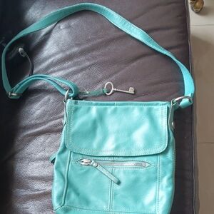 Fossil Aqua Crossbody Bag BRAND NEW